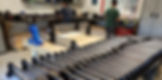 Onefinity Rails in a line preparing to be assembled.